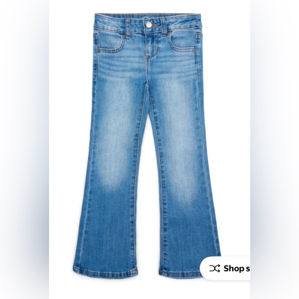 WonderNation Girls Bootcut Blue Jeans Size 6 - Picture 1 of 4